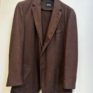 Hugo Boss Men's Dark Brown Sport wool Coat